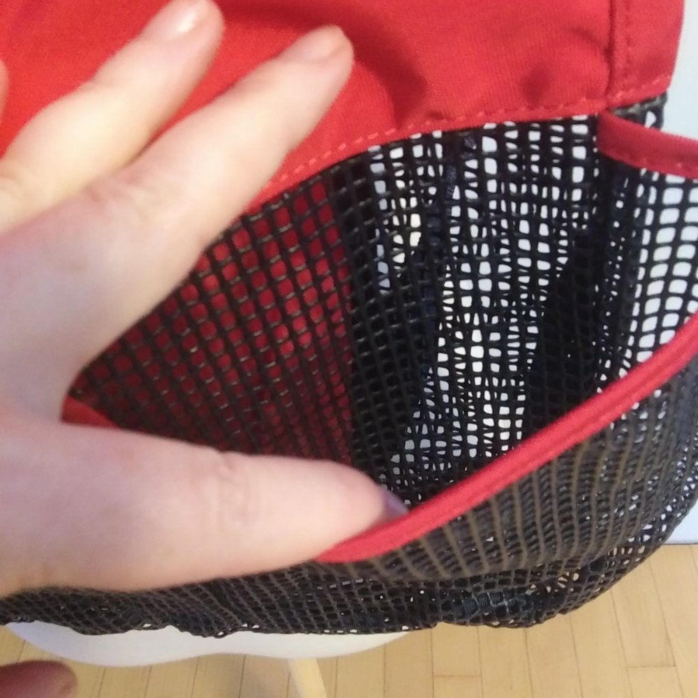 NWOT Lands End Kids rich red mesh beach bag - Picture 7 of 16